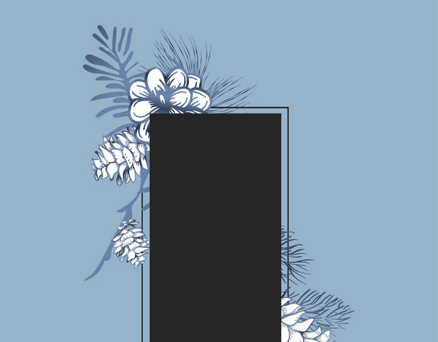 花朵唯美边框