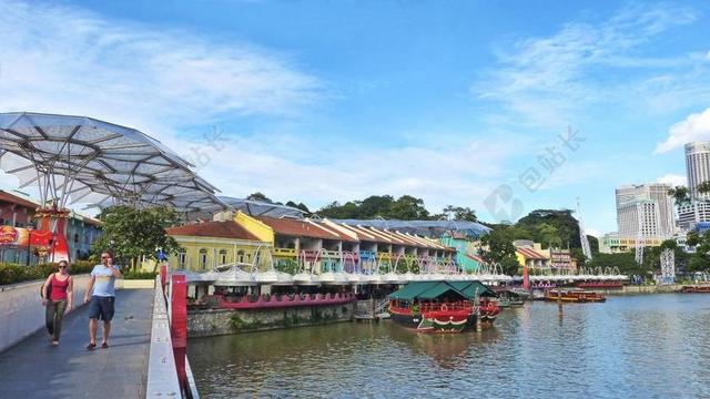 克拉码头 新加坡 旅游 建设 里程碑 河 旅行 船 人