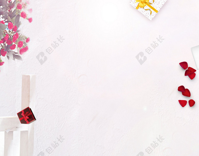 波浪花朵38妇女节女神节活动促销粉色海报背景