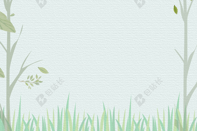 简约万物复苏花蕾待放立春二十四节气春天绿色海报背景