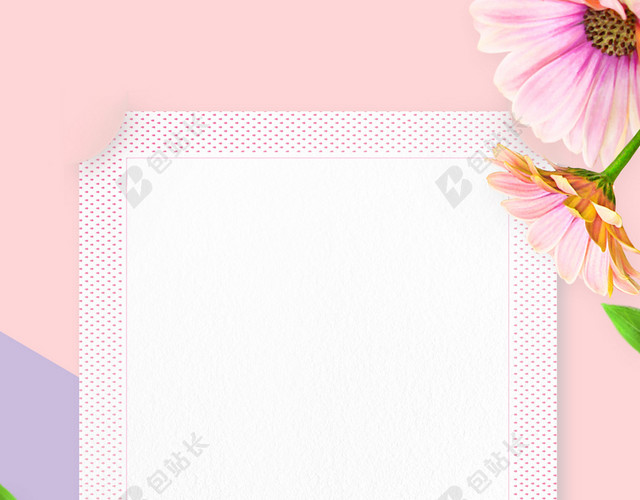 简约撞色淡紫色38妇女节女神节活动促销紫色海报背景