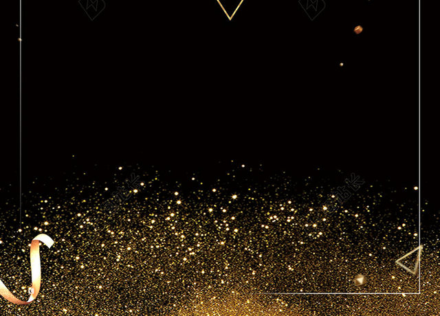 晚会2019新年灯光年会猪年星光简约海报背景邀请函