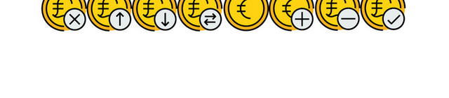 金融银行融资矢量简约图标