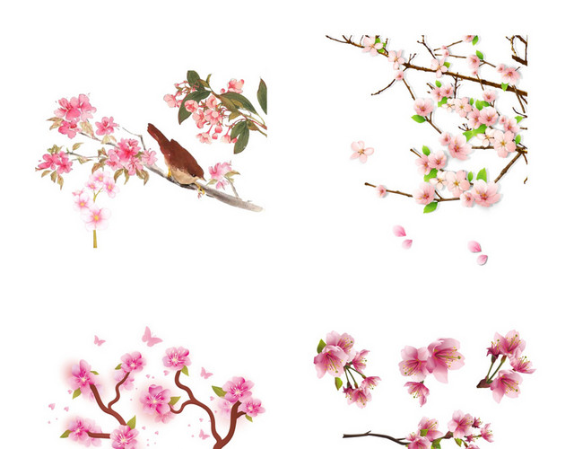 春天桃花素材