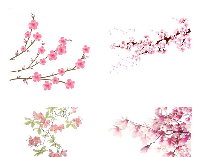 春天桃花素材