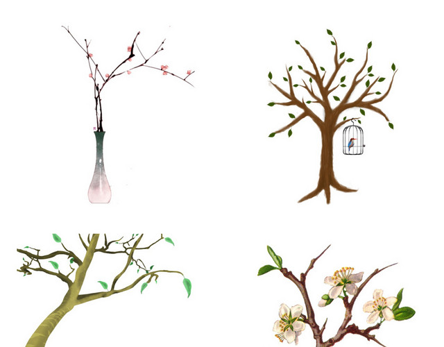 春天桃花素材