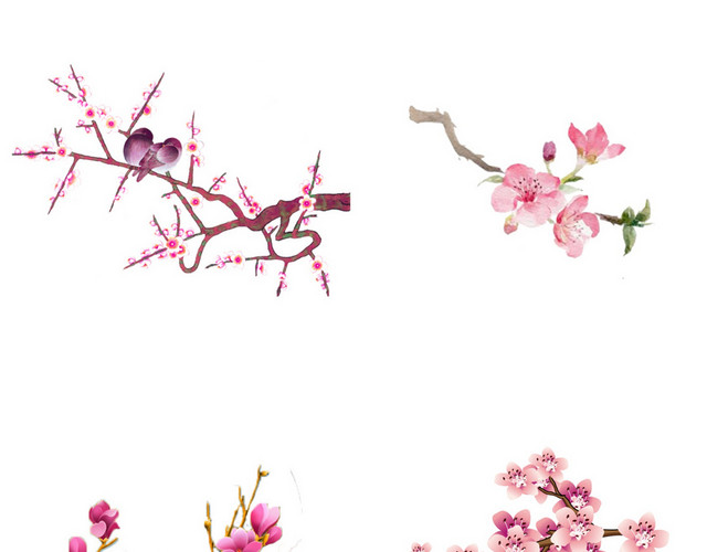 春天桃花素材