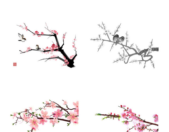 春天桃花素材