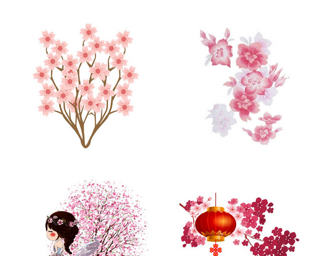 春天桃花素材