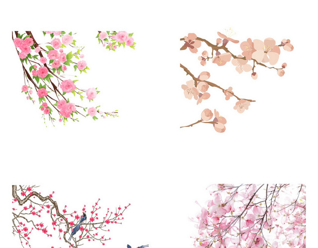 春天桃花素材