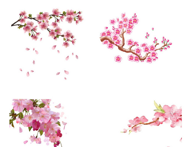 春天桃花素材