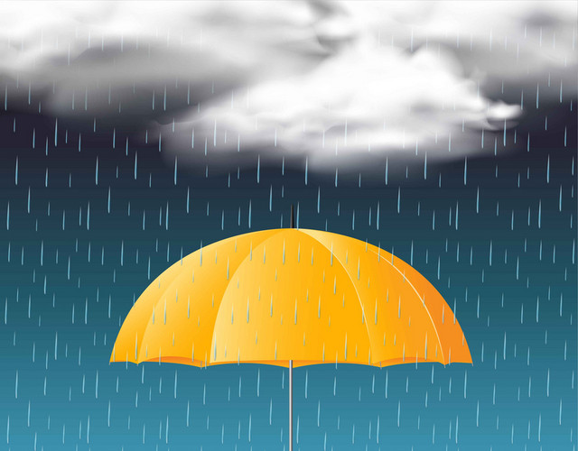 卡通雨伞素材