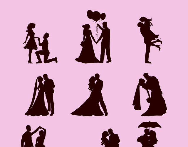 结婚婚纱素材