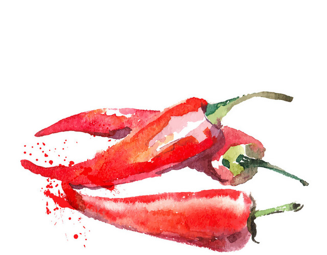 蔬菜辣椒素材