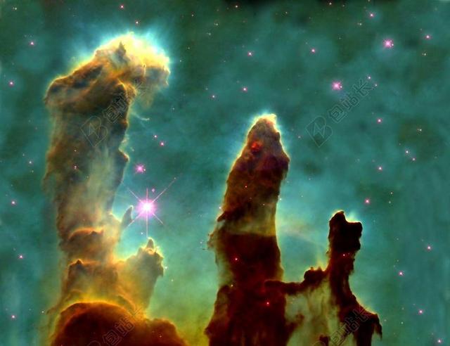 摄影时尚科幻鹰状星云背景图片