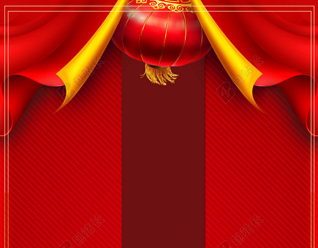简约赏花灯猜灯谜元宵节闹元宵传统节日红色喜庆海报背景
