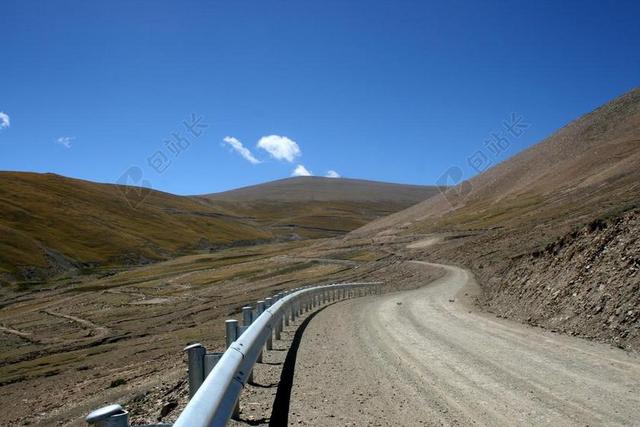 路 西藏 蓝天 山 景观
