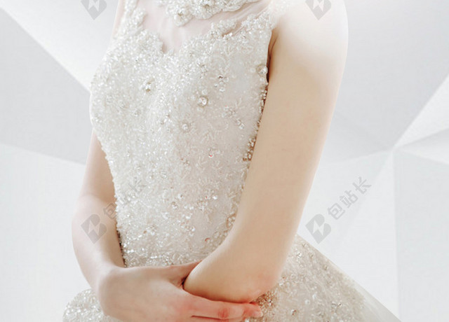 白色简欧风婚纱摄影婚礼结婚海报