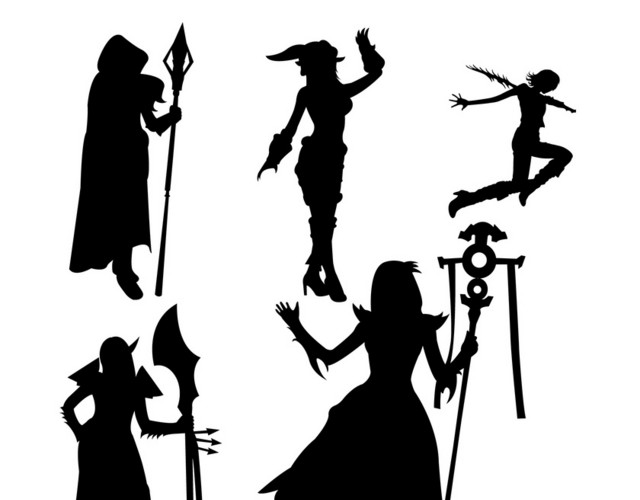 COSPLAY人物剪影