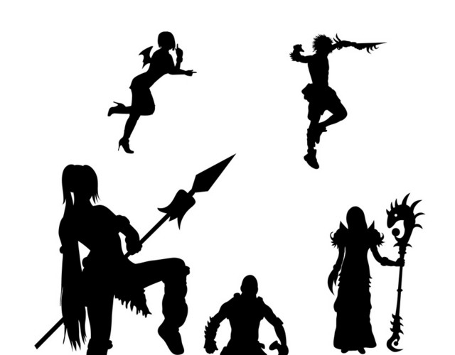 武侠人物剪影