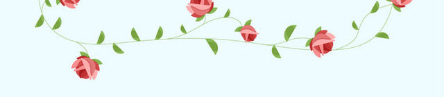 玫瑰花边框素材