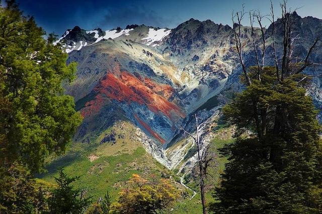 摄影艺术阿根廷巴塔哥尼亚火山背景图片