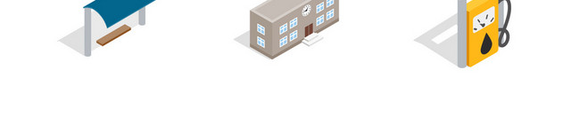 公用建筑图标