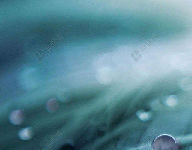 海报背景蓝色二十四节气雨滴雨水传统节日简约