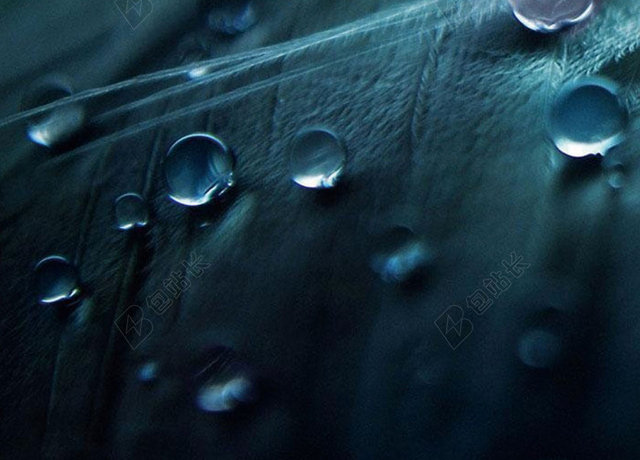 海报背景蓝色二十四节气雨滴雨水传统节日简约