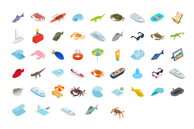 海洋生物图标