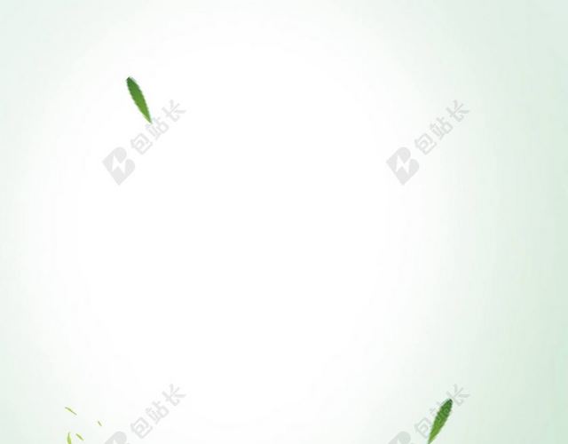 青蛙雨水卡通二十四节气绿色渐变背景传统节日伞青草海报背景