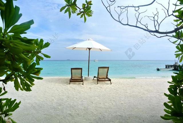 马尔代夫 椰子树 海 度假村 夏天 度假 天空 海洋 海滩