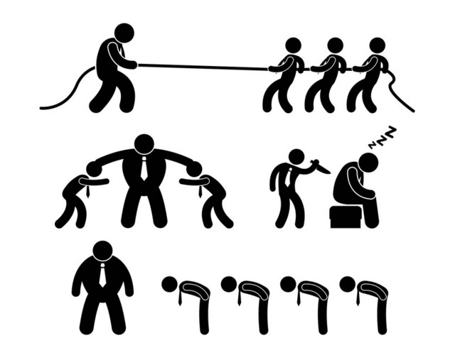 拔河小人素材