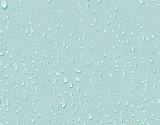 透明水滴矢量素材