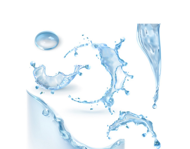 水花水纹水效果素材