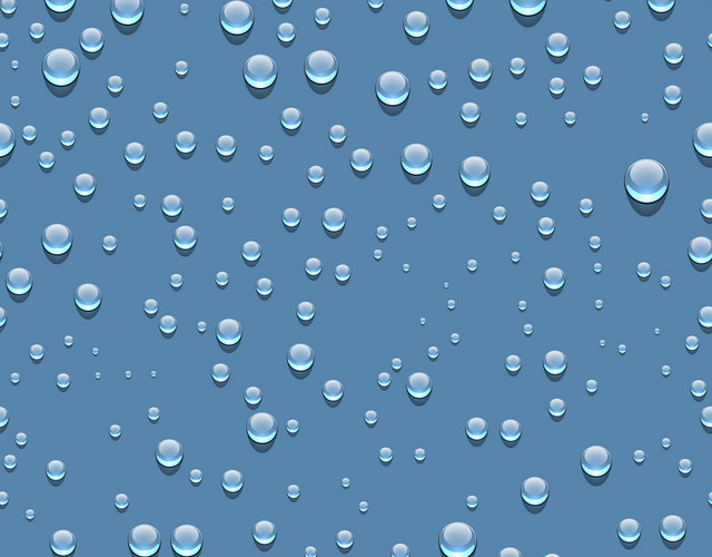 露水透明水滴矢量素材