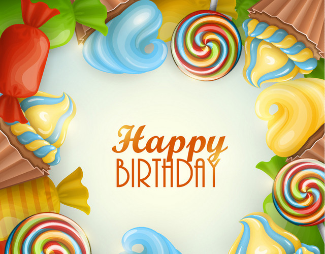 生日蛋糕生日背景素材