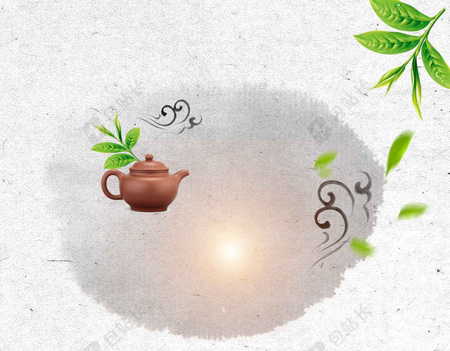 茶叶桌子茶壶春茶宣传促销茶叶新品上新