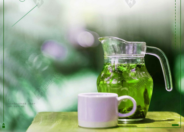 玻璃杯茶叶春茶宣传促销茶叶新品上新