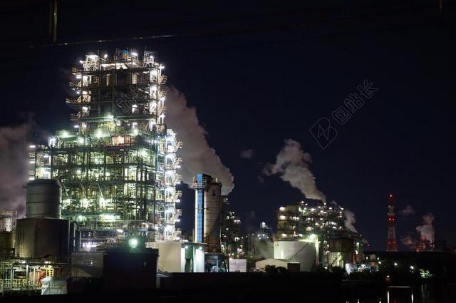 工厂 夜景 光 吸烟 蒸汽朋克 神奇 照明