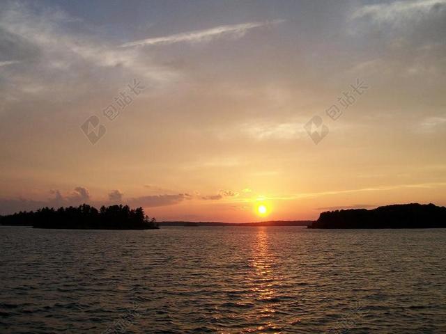 湖泊 河流 水 景观 夏天 自然 天空 日落 宁静 户外