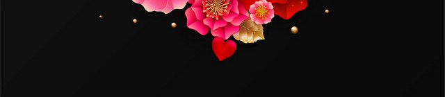 心形情人节花朵素材