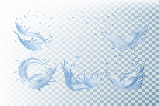 水花水滴水珠水效果水纹水效果素材
