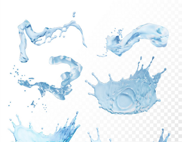 水花水滴水珠水效果水纹水效果素材