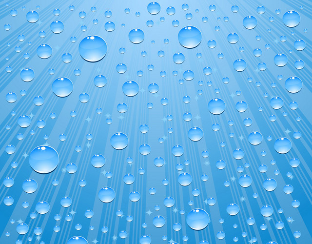 水滴水珠水效果透明水滴矢量素材