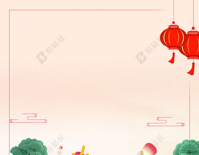 盘龙装饰小女孩理发龙抬头二月二传统节日黄色海报背景