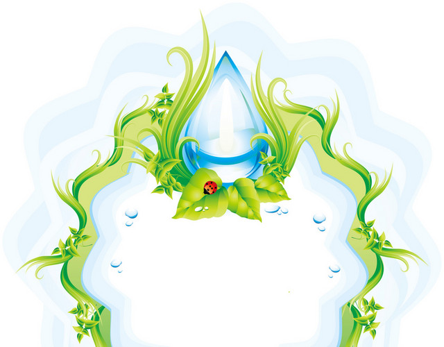 世界水日水滴节能矢量素材