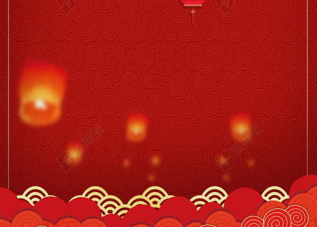 简约中国剪纸龙抬头二月二传统节日红色海报背景