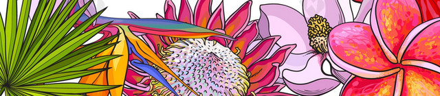 浪漫花朵手绘插画38妇女节女神节海报背景素材