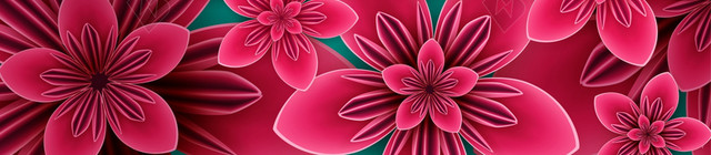 清新手绘花朵38妇女节女神节节日促销海报背景素材